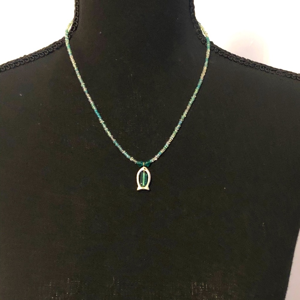 ‼️Aqua fishy necklace🐠